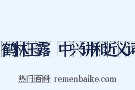 鹤林玉露·中兴讲和近义词是什么意思的图片